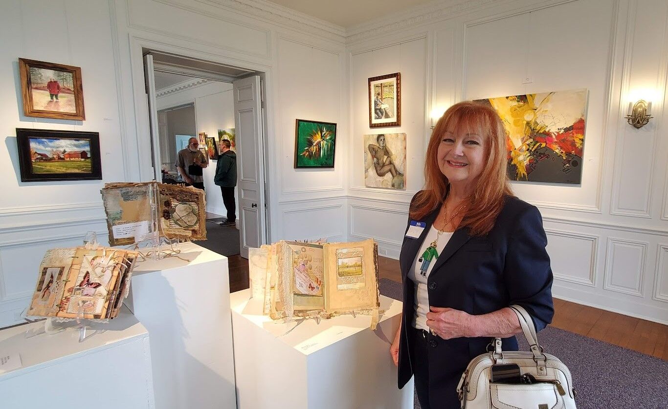 ROGUES RECEPTION AT ANDERSON - Artist Marcia Hero "art journaling", third place